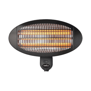 Calefactor Exterior Cuarzo Austral 2000w Negro Pared