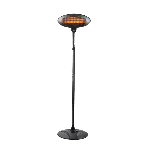 Calefactor Exterior Cuarzo Austral 2000w Negro C/Pie