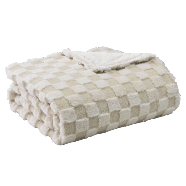 Manta Eléctrica Alcantara Beige/Blanco 160w 160x120cm 9 niveles de calor