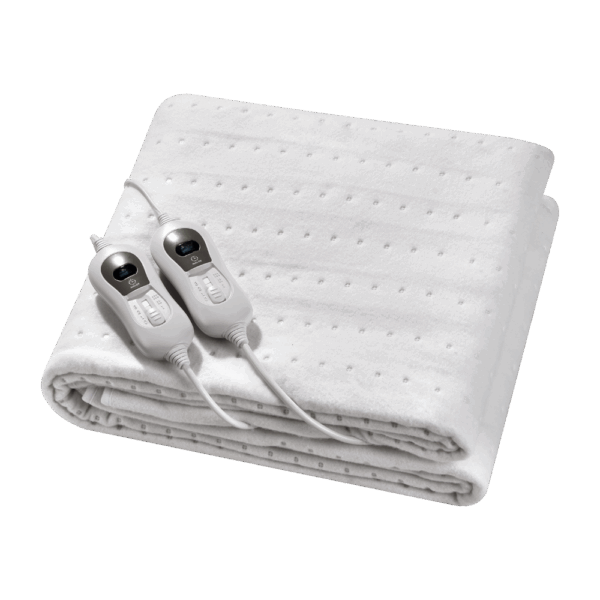 Calientacamas Eléctrico Bienestar Duo Blanco 60/120w 160x140cm 3 niveles de calor