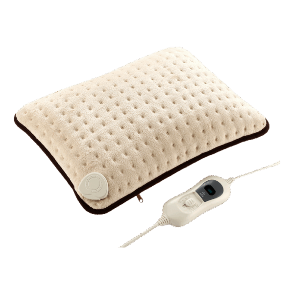 Almohada Eléctrica Jarilla Beige 100w 40x30cm 3 niveles de calor