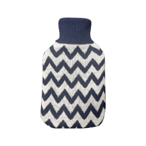 airevivo-calefaccion-textil-mimo-azul-ondas Bolsa Agua Caliente Mimo 1,7l Forro Azul Borlón 20x32x4cm