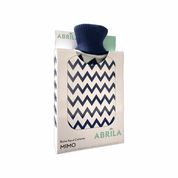 airevivo-calefaccion-textil-mimo-azul-ondas-2 Bolsa Agua Caliente Mimo 1,7l Forro Azul Borlón 20x32x4cm