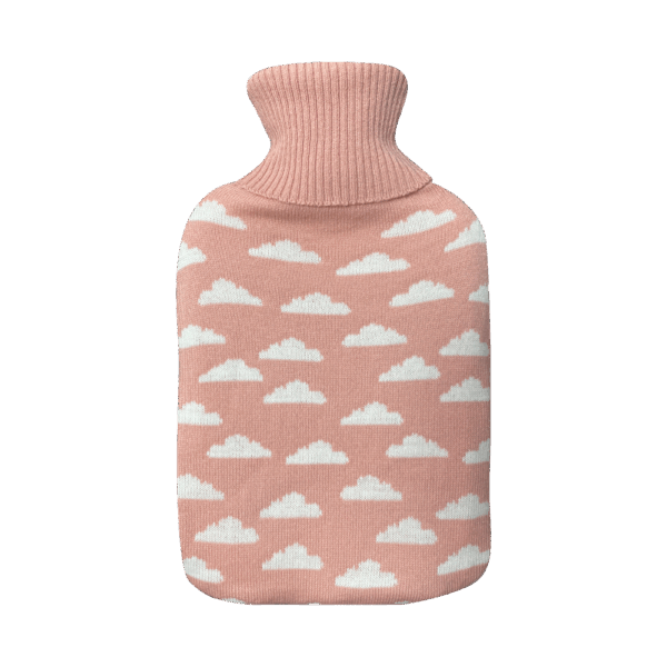 Bolsa Agua Caliente Mimo 1,7l Forro Rosa Nubes 20x32x4cm