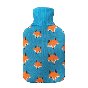 airevivo-calefaccion-textil-mimo-zorro Bolsa Agua Caliente Mimo 1,7l Forro Azul Zorros 20x32x4cm