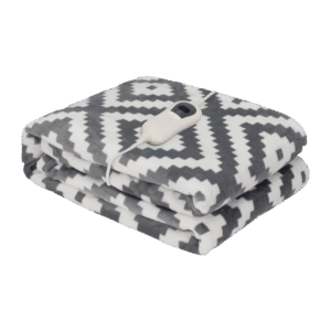 Manta Eléctrica Tejada Étnico Gris/Blanco 120w 160x120cm 3 niveles de calor