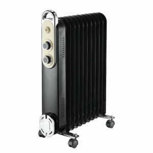 Radiador Aceite Amarantus 2500w 11 elementos Negro/Beige 3 potencias