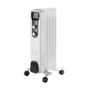 Radiador Aceite Brasilia 1000w 5 elementos Blanco/Negro 3 potencias