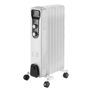 Radiador Aceite Brasilia 1500w 7 elementos Blanco/Negro 3 potencias