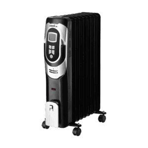 Radiador Aceite Confort 2000w 9 elementos Negro/Plata 3 potencias