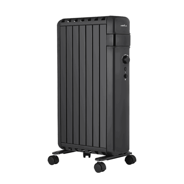 airevivo-radiador-aceite-polonia-1500w Radiador Aceite Polonia 1500w Negro Aletas Cerradas 7 elementos 3 potencias