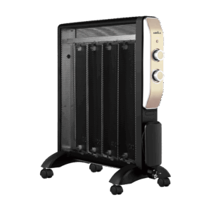 airevivo-radiador-mica-abrigo-2000w-analogico Radiador de Mica Abrigo 2000w 4 elementos Negro/Oro