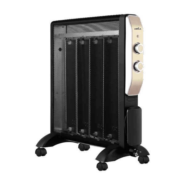 Radiador de Mica Abrigo 2000w 4 elementos Negro/Oro