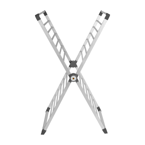 Tendedero Elect. maxi Algarrobo 360w Aluminio Forma de X