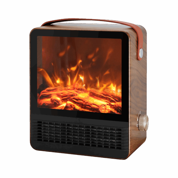 airevivo-termoventilador-caleta Termoventilador Cerámico PTC Caleta 1500w Marrón 2 potencias Efecto Llama