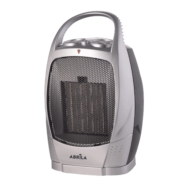 Termoventilador Cerámico 1500w Negro/Plata oscilante 2 potencias