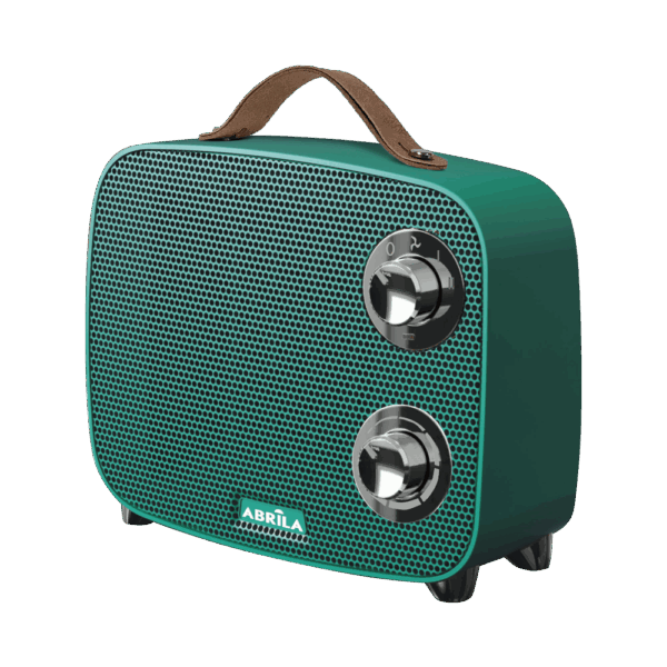 Termoventilador Cerámico Ptc Córcega 1500w Verde/Cromo 3 funciones