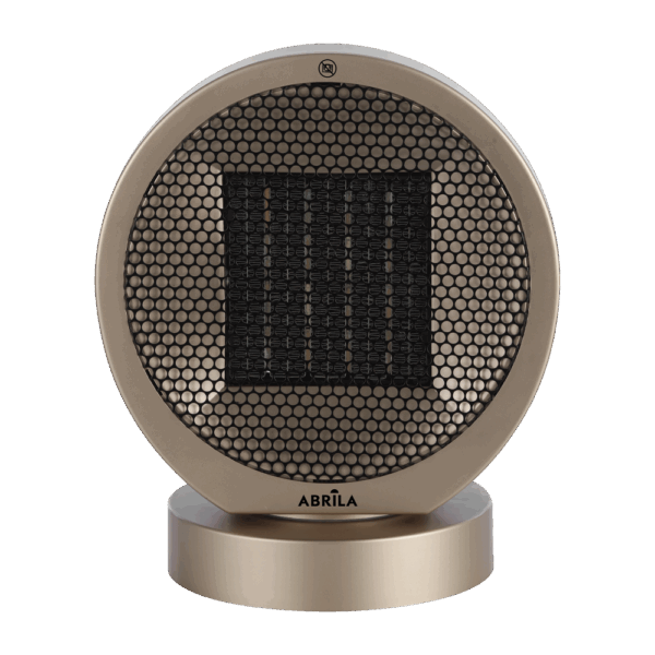 Termoventilador PTC Cerámico Pomelo 2000w Negro/Oro 3 funciones rotatorio