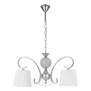 airevivo-lampara-bogota-3e Lampara Bogotá 3xe14 Cromo Pantalla Blanca