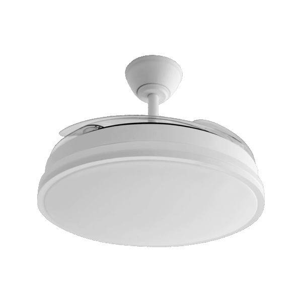 airevivo-ventilador-guerrero-blanco-cerrado Ventilador aspas retráctiles Guerrero Blanco, 44w, 107cms