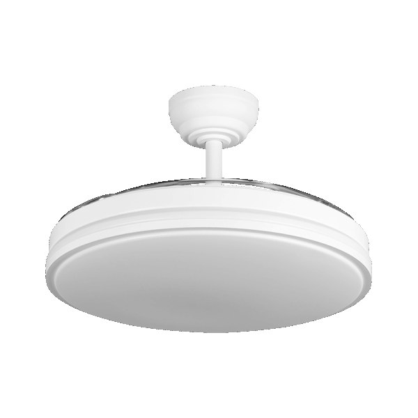 airevivo-ventilador-relampago-blanco-cerrado Ventilador aspas retráctiles Relámpago Blanco, 60w, 107cms