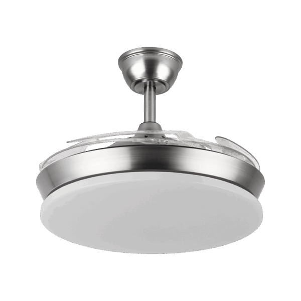 airevivo-ventilador-tridente-niquel-cerrado Ventilador aspas retráctiles Tridente Níquel, 59w, 91cms