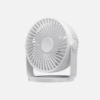 Miniventilador Sobremesa Bretaña Blanco 5w 3+1velocidades Recargable Alimentacion Usb Orientable 5aspas 17x15x11,5cm
