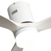 Ventil 20w Dc Aguilon Blanco 3 Aspas Blancas 6 Velocidades C/remoto, Reg.Intensidad, Temporizador 30,5x132x132 Cm