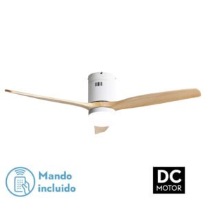 Ventil 20w Dc Aguilon Blanco 3aspas Haya 6 Vel Ocidades C/remoto Tempor. Reg.Int. 30,5x132x132cm