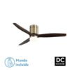 Ventil 20w Dc Aguilon Cuero 3 Aspas Roble 6 Velocidades C/remoto, Reg. Intensidad, Temporizador 30,5x132x132 Cm