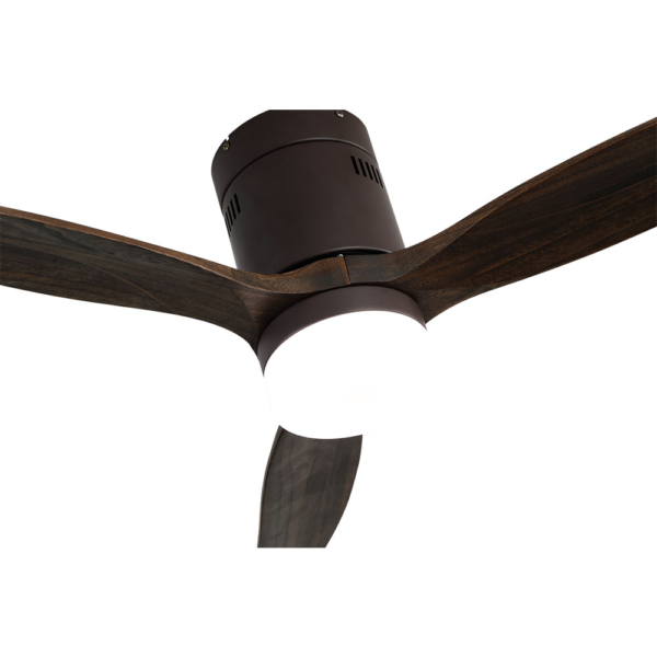 Ventil 20w Dc Aguilon Marron 3 Aspas Roble 6 Velocidades C/remoto, Reg.Intensidad, Temporizador 30,5x132x132 Cm