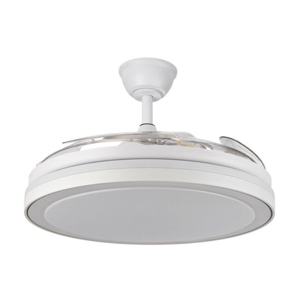 Ventilador Dc Esparta Maxi 80w 10255lm Blanco 132d 5asp 3000-4000-6000k Remoto+temporizador+memoria