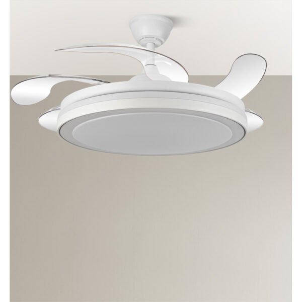 Ventilador Dc Esparta Maxi 80w 10255lm Blanco 132d 5asp 3000-4000-6000k Remoto+temporizador+memoria