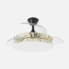 Ventil Decor 72w Negro/estampado Claro 108d 3asp  7200lm 3000-4000-6000k Remoto+memo+temp