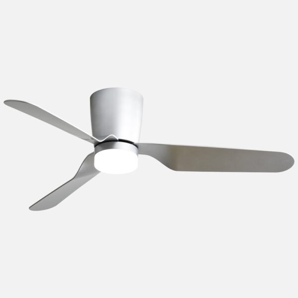 Ventilad 18w Dc Kochi Niquel 3 Aspas Plata 6 Veloc. 3000k, 4000k, 6000k C/remoto Y Temporizador 132 D 2025