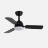Ventilad Dc Portico 20w Negro 3aspas Negro/gris 6vel. 3000k,4000k,6500k 2350lm Remoto, Memoria Y Temporizador 91,4d