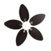 Ventilador  Dc Borasco 24w Niq/marron 5 Asp.6 Vel 132d 2950lm Remoto.memor.y Temp.3000-4000-6000k