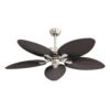 Ventilador  Dc Borasco 24w Niq/marron 5 Asp.6 Vel 132d 2950lm Remoto.memor.y Temp.3000-4000-6000k