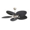 Ventilador  Dc Chaw 24w 2950lm Niquel/negro 5asp.6vel.132d  C/remoto, Memoria Y Temp.3000-4000-6000k