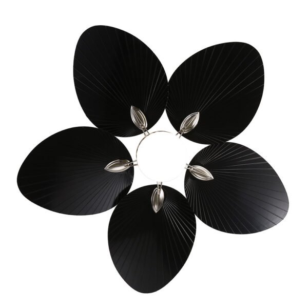 Ventilador  Dc Chaw 24w 2950lm Niquel/negro 5asp.6vel.132d  C/remoto, Memoria Y Temp.3000-4000-6000k