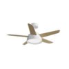 Ventilador 25w Dc Blanco Lebeche 5 Aspas Rev.  Blanca/haya 6 Vel. 3000-4000-6000k 132d Remoto,memoria Y Temporizador