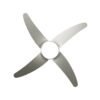 Ventilador 2xe27 Dc Klod Niquel/plata 4 Asp.6 Vel 117d C/remoto Y Temporizador