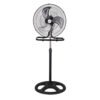 Ventilador 3 En 1 Recio Negro 50 D 3 Vel. 70w  3 Aspas Aluminio En Plata Oscilante