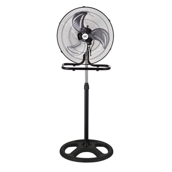 Ventilador 3 En 1 Recio Negro 50 D 3 Vel. 70w  3 Aspas Aluminio En Plata Oscilante