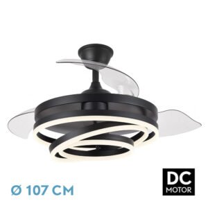 ventilador-72w-dc-kai-negro-4-aspas-transp-13.jpg Ventilador 72w Dc Kai Negro 3 Aspas Transp. 6Vel. 3 Colores 43/58x50/107 C/remoto,reg.intensidad,memoria Y temp. 6120lm