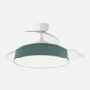 Ventilador Boga 72w Blanco/verde 108d 3asp 7200lm 3000-4000-6000k Remoto+memo+tempo