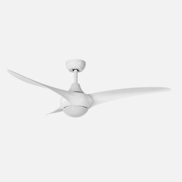 Ventilador Dc Canea 24w Blanco 3 Aspas 6 Velocidades 134d  3000-4500-6000k C/remoto, Memoria Y Temporizador 2424lm
