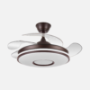 Ventilador Dc Dani 59w 6980lm Marron 4 Aspas desp.106d 3000-4200-6500k Remoto, Reg.intensidad, Memoria Y Temporizador