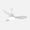 Ventilador Dc 48+7w Mandala Blanco 3asp 120d 4080l 3000-4500-6500k+rgb Remo+r.int+memo+temp