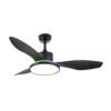 Ventilador Dc 48+7w Mandala Negro 3asp 120d 4080l 3000-4500-6500k+rgb Remo+r.int+memo+temp